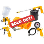 5pcs Air Tool Kit Hose Tire Inflator Fluid Dust Gun Hose Paint Spray